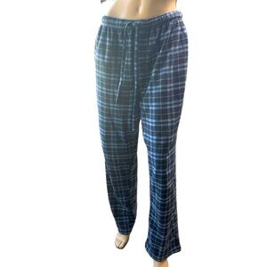 Beverly Hills Polo Club Plaid Drawstring College Loungewear Pajama Pants Large